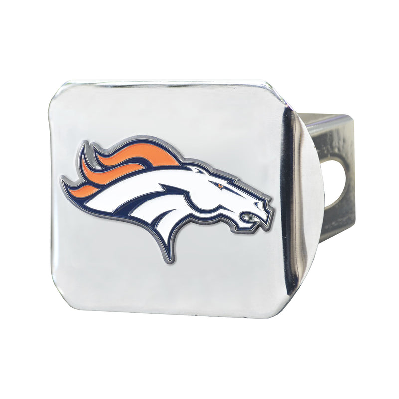 Denver Broncos - Color on Chrome Hitch Cover