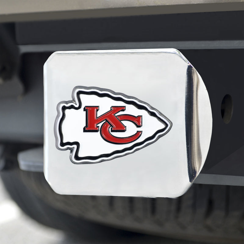 Kansas City Chiefs - Color on Chrome Hitch Cover