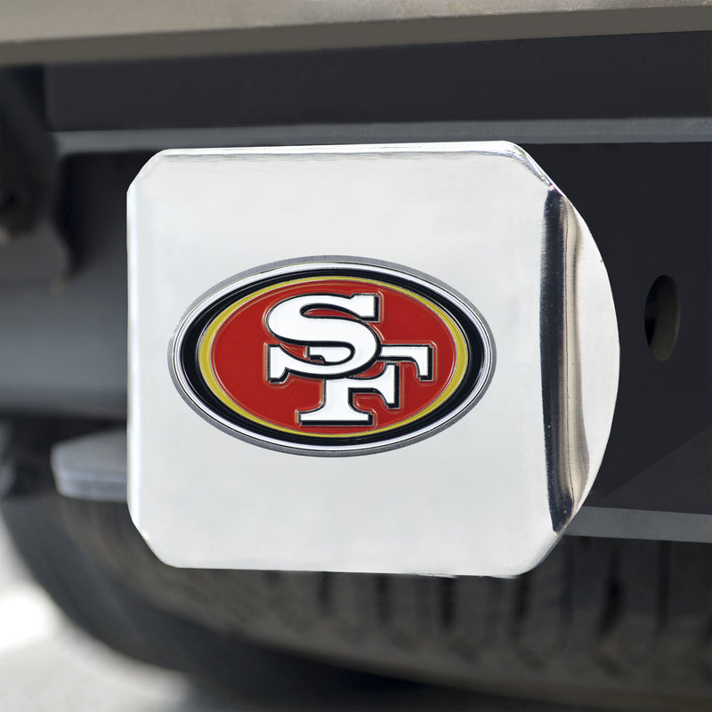 San Francisco 49ers - Color on Chrome Hitch Cover