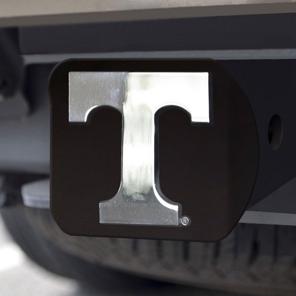 Tennessee Volunteers - Chrome Emblem on Black Hitch