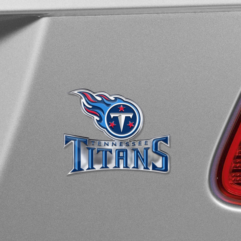 Tennessee Titans - Logo 3" x 3.2" Metal Auto Emblem