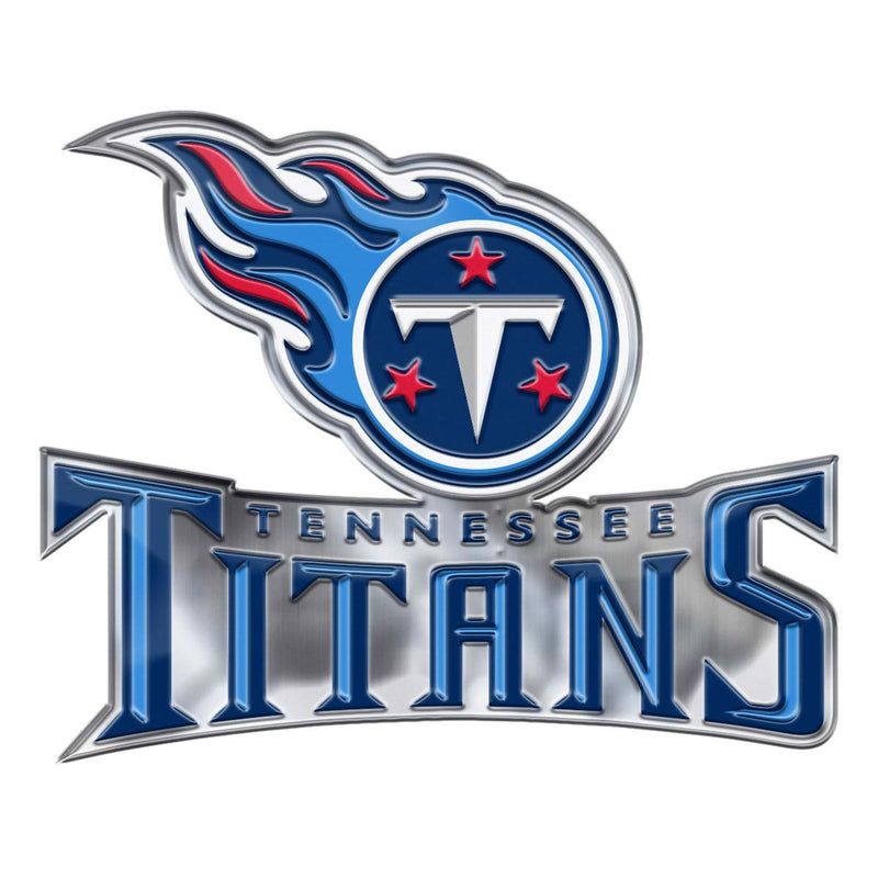 Tennessee Titans - Logo 3" x 3.2" Metal Auto Emblem