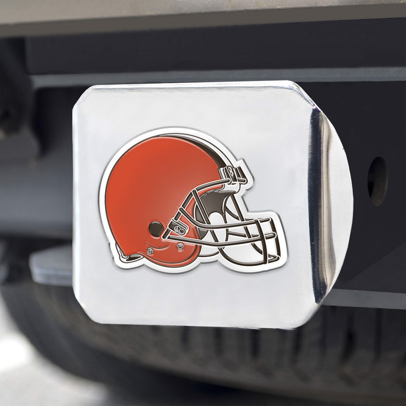 Cleveland Browns - Color on Chrome Hitch Cover