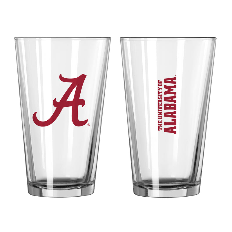 Alabama Crimson Tide - 16oz Logo Pint Glass