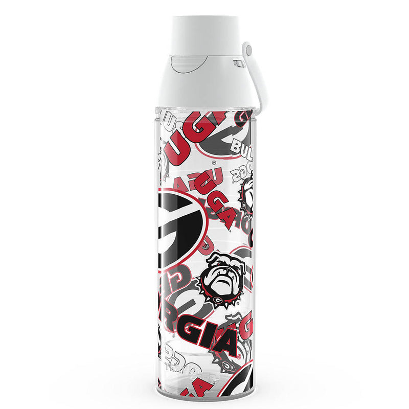 Georgia Bulldogs - Primary Logo Wrap with 2-in-1 VersaLid 24Oz Plastic Tumbler