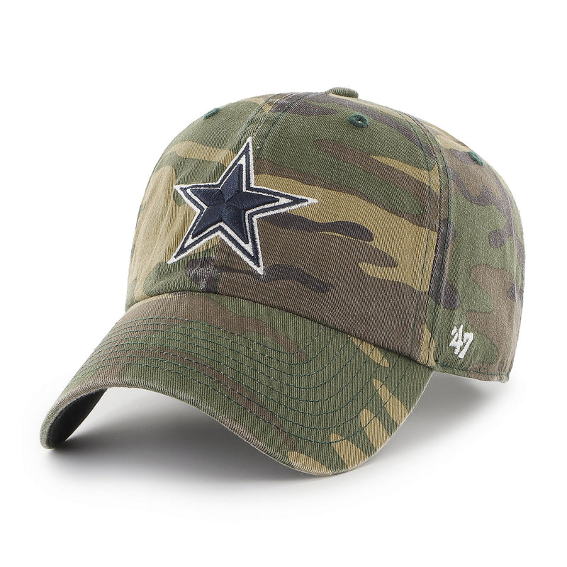 Dallas Cowboys - Men's 47 Brand Camo Clean Up Adjustable Hat