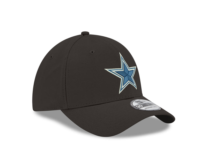 Dallas Cowboys - New Era Men's 39Thirty Front Star Black Hat