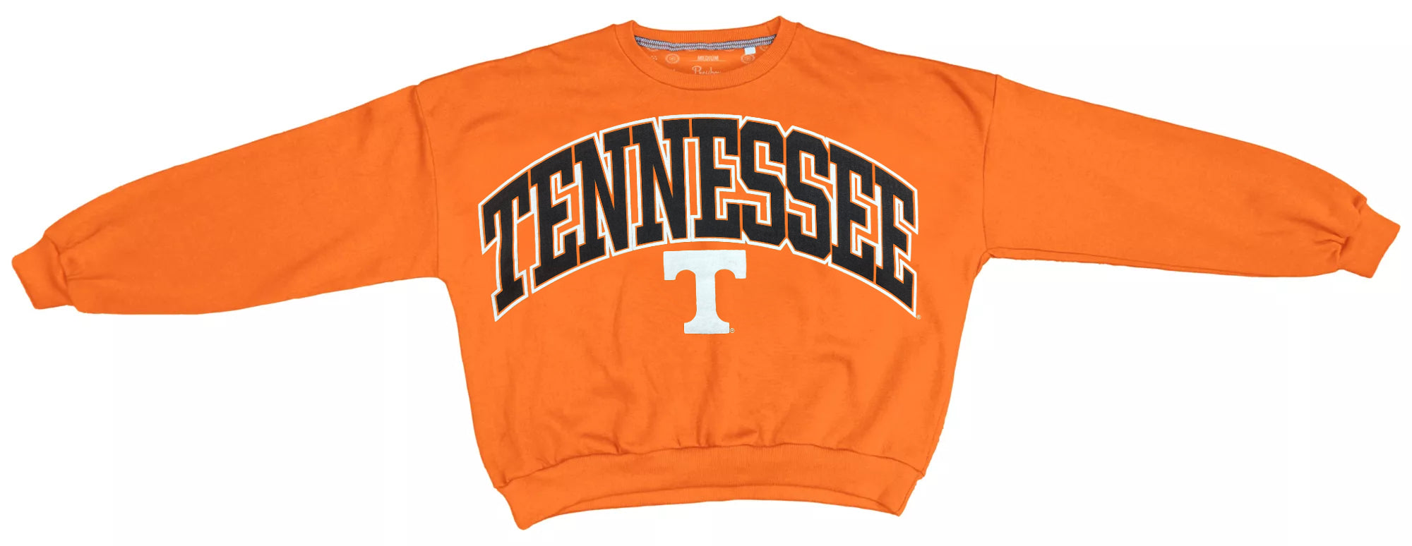 Tennessee Volunteers "Deep Basic Arch Logo Sweeper" - Long-Sleeve Crew-Neck Blousant Oversized Fleece