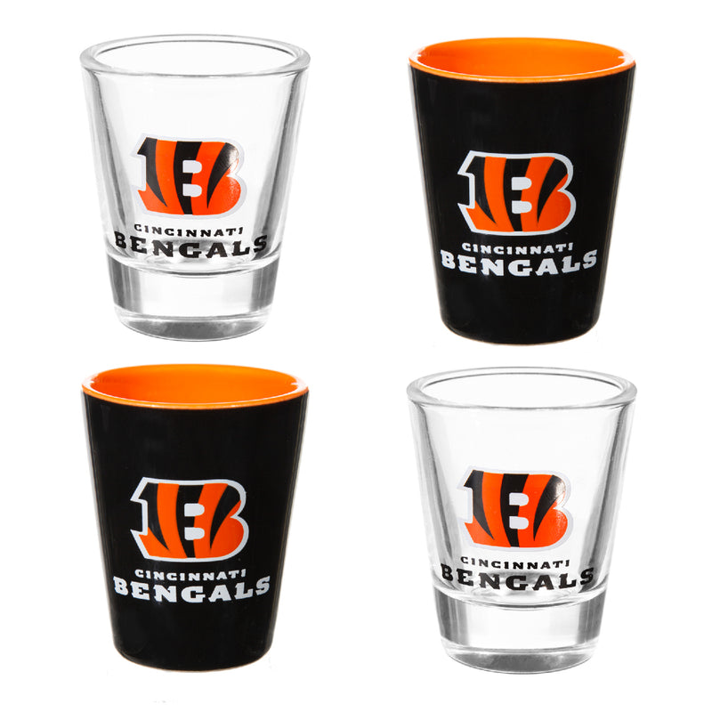 NFL Cincinnati Bengals - Glass and Ceramic Shot Glass Set