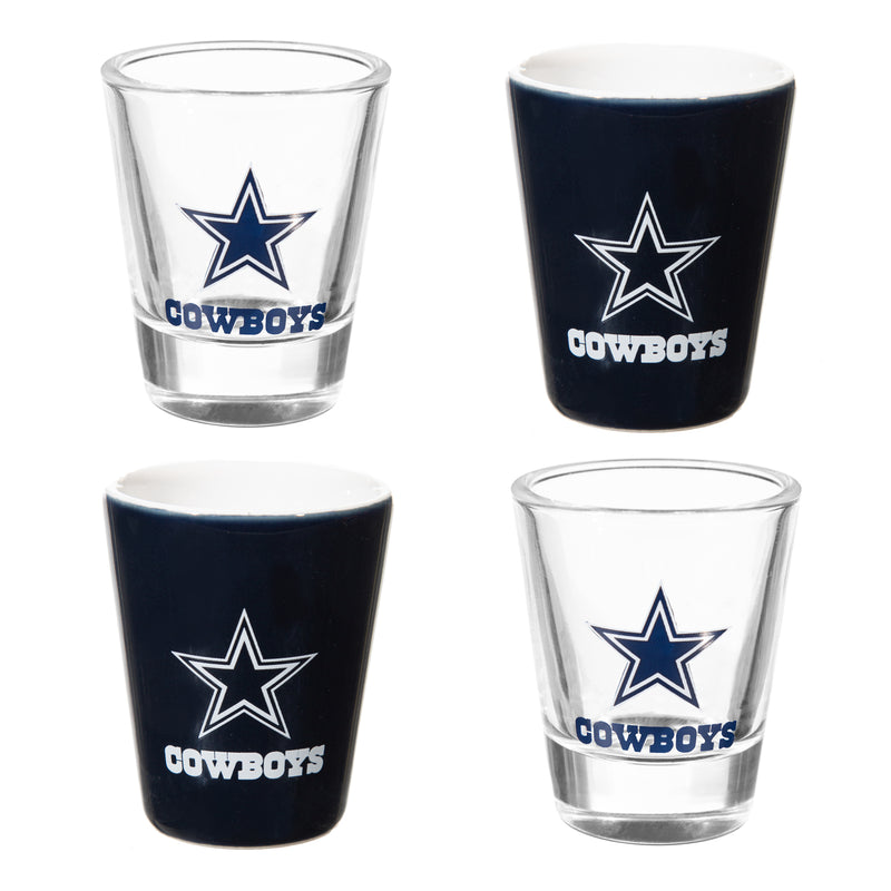 Dallas Cowboys - NFL Glass and Ceramic Shot Glass Set