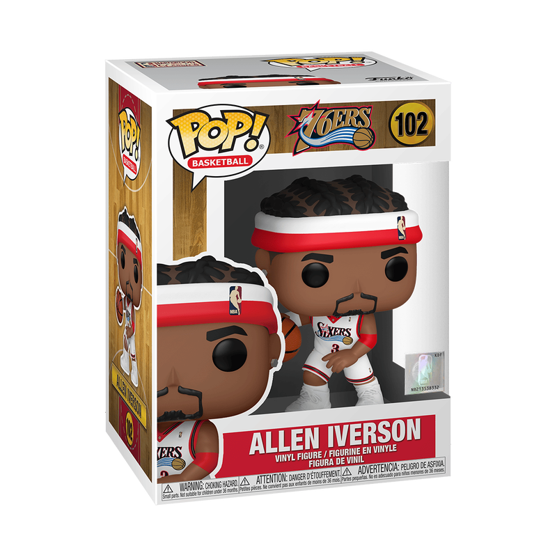 Funko POP! NBA: Legends - Allen Iverson (Sixers Home) Vinyl Figure