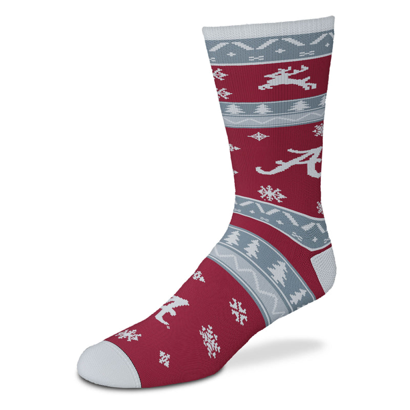 Alabama Crimson Tide - Holiday Pattern Socks