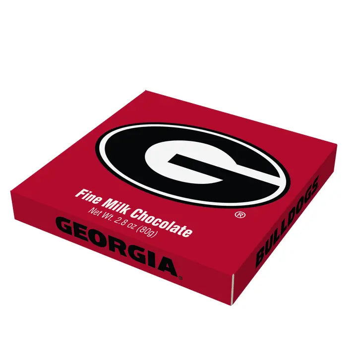 Georgia Bulldogs Embossed Chocolate Bar