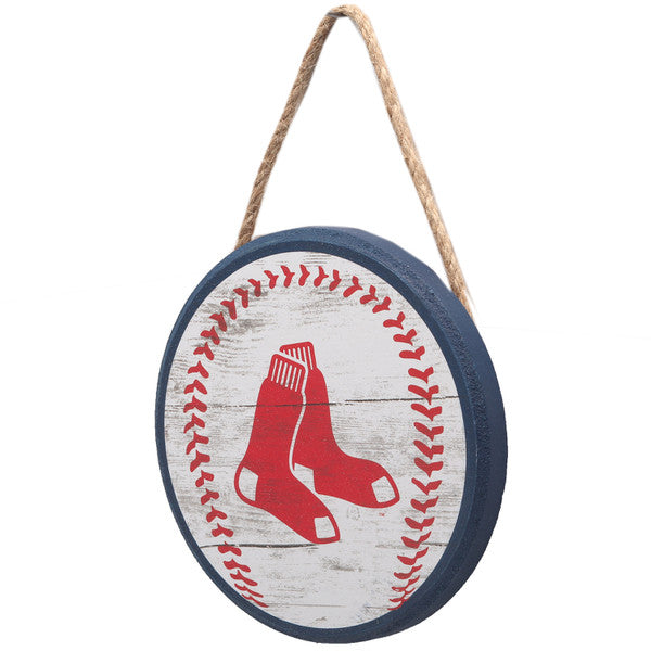 Boston Red Sox - Baseball Hanging  Wood Wall Decor