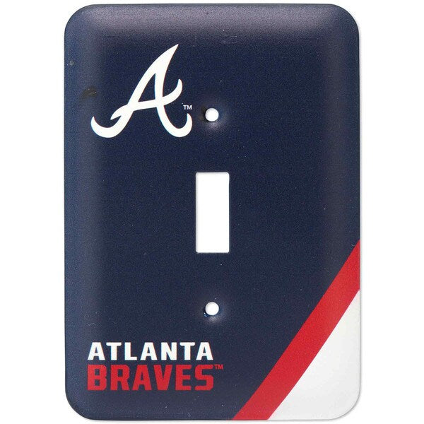 Atlanta Braves - Metal Switch Plate Wall Art