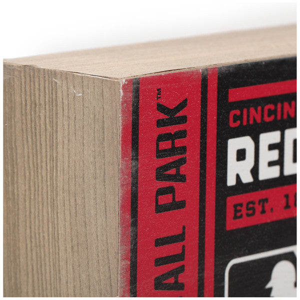 MLB Cincinnati Reds - Great American Ball Park Ticket Wood Wall Decor