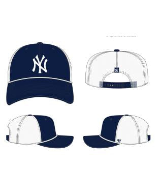 New York Yankees Navy Burden '47 Trucker Hat