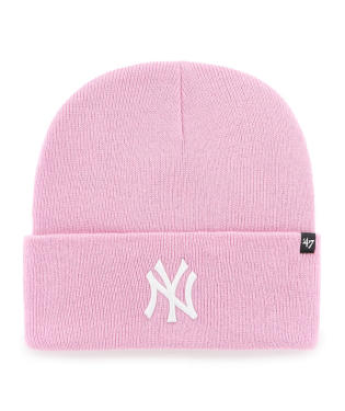 New York Yankees - Petal Pink Haymaker Knit Beanie, 47 Brand