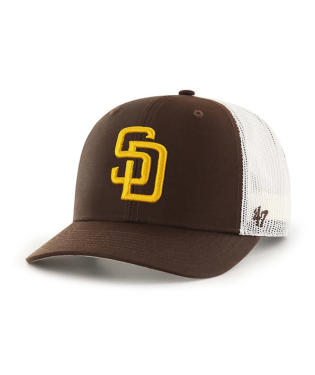 San Diego Padres - Brown Trucker Hat, 47 Brand