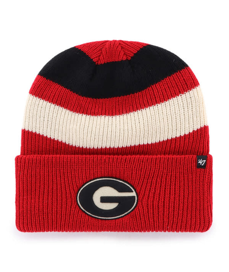 Georgia Bulldogs - Red Clubhouse Jennings Cuff Knit Beanie, 47 Brand