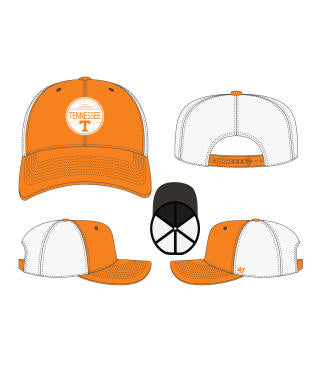 Tennessee Volunteers - Vibrant Orange Trucker Midland Hat, 47 Brand