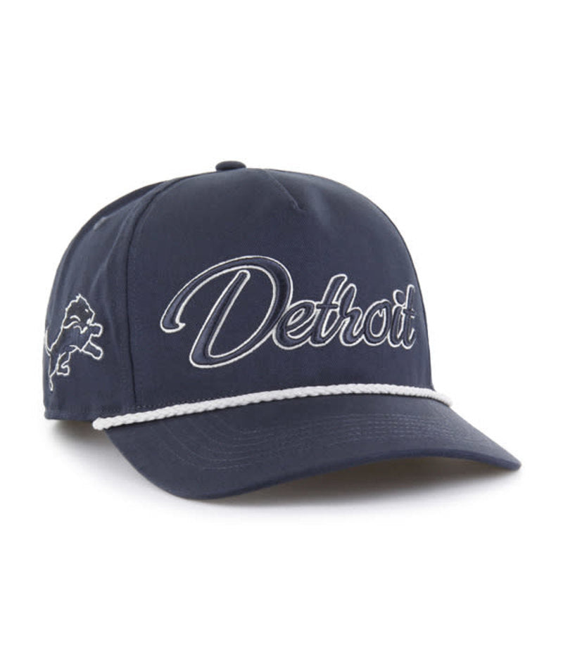 Detroit Lions - Navy Overhand TT RF Hat, 47 Brand