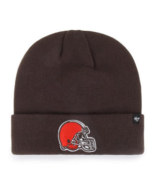 Cleveland Browns - Brown Raised Cuff Knit, 47 Brand