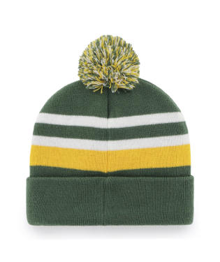 Green Bay Packers - Dark Green State Line Cuff Knit Beanie, 47 Brand