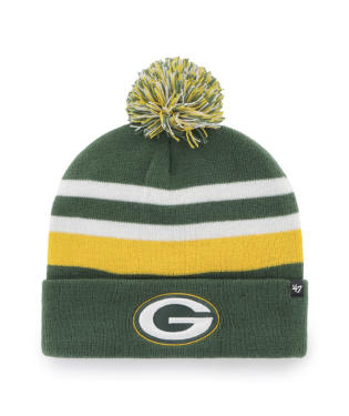 Green Bay Packers - Dark Green State Line Cuff Knit Beanie, 47 Brand