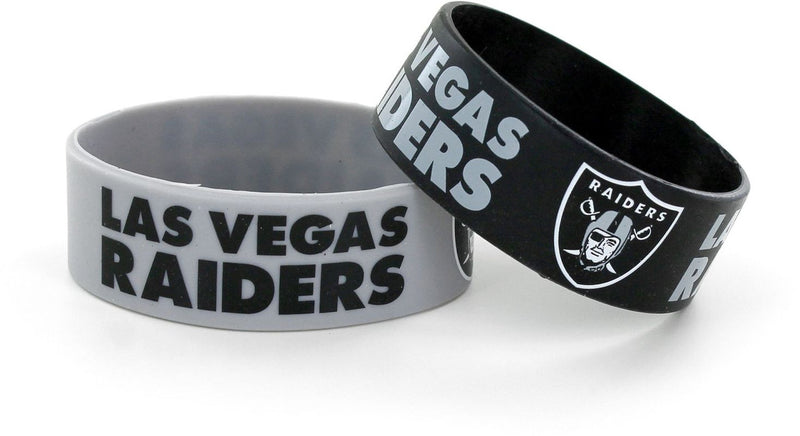 Las Vegas Raiders Wide Bracelet (2 Pack)