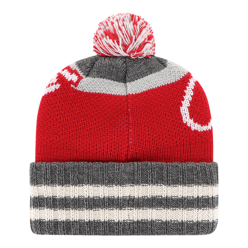 Ohio State Buckeyes - Charcoal Hyperbolic Cuff Knit Beanie, 47 Brand