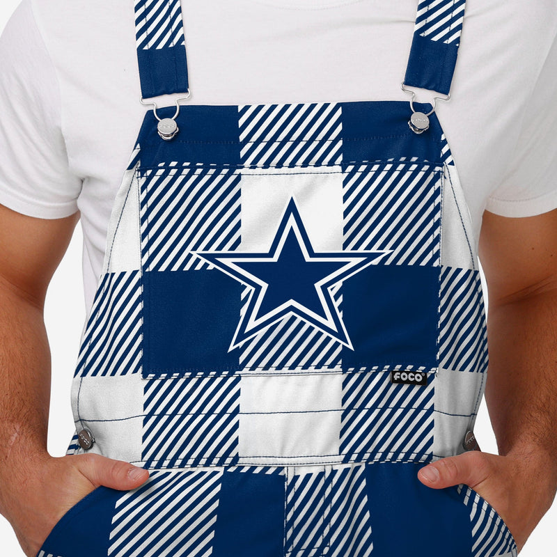 Dallas Cowboys Buffalo Plaid Bib Overall