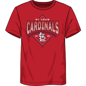 St. Louis Cardinals -MLB Fundamentals Cotton Ahead In the Count Short Sleeve  T-Shirt