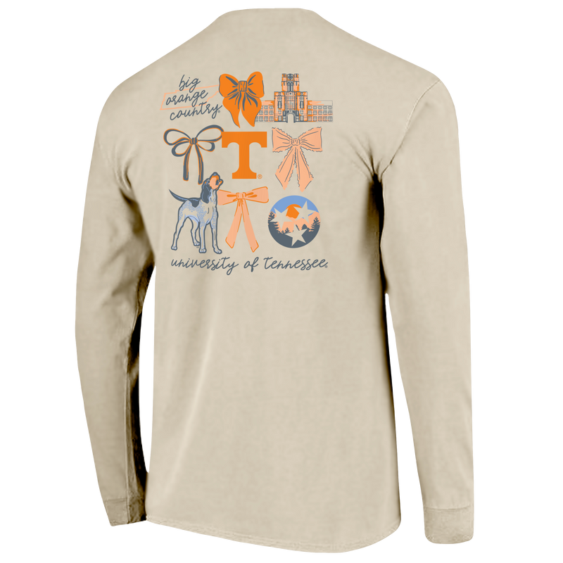 Tennessee Volunteers - Coquette Campus Long Sleeve T-Shirt