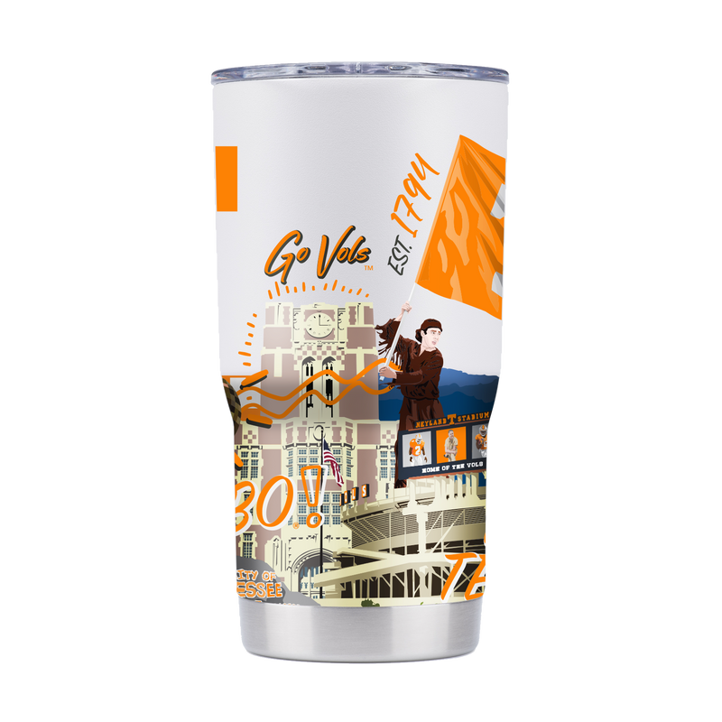 Tennessee Volunteers - 20oz Stainless Steel Tumbler