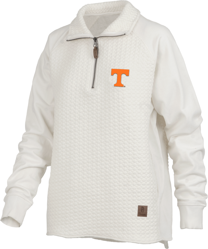 Tennessee Volunteers "Salem" - Long-Sleeve Mock-Neck 1/4-Zip Cable-Knit Textured Fleece