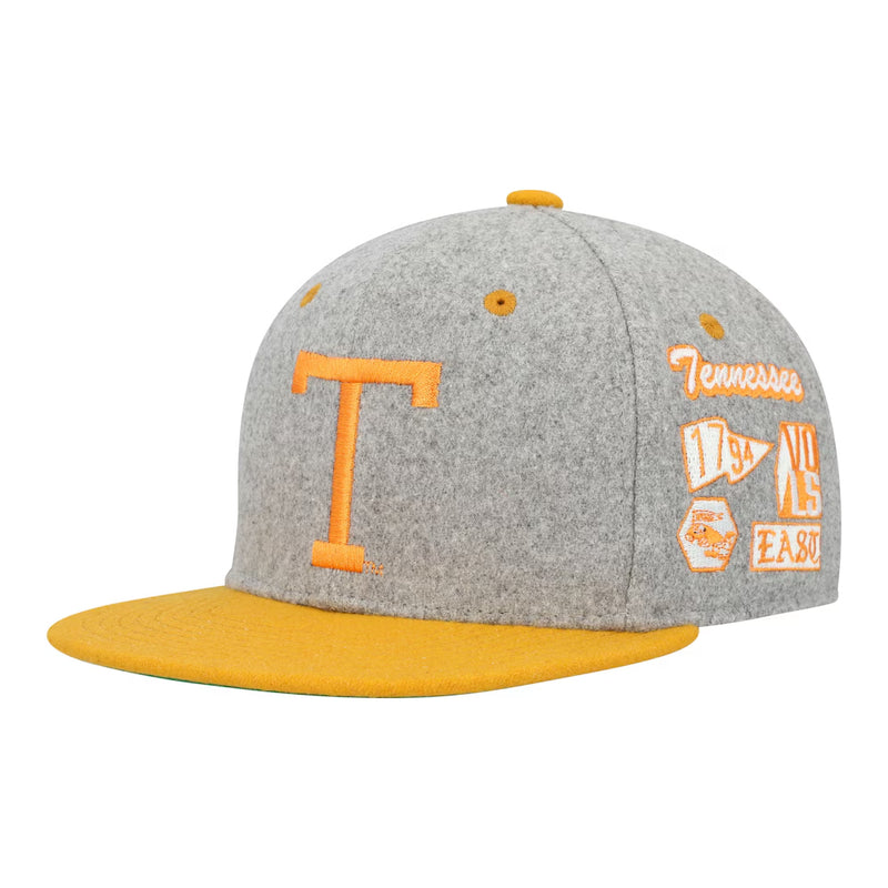 Tennessee Volunteers - Melton Patch Gray Snapback Hat