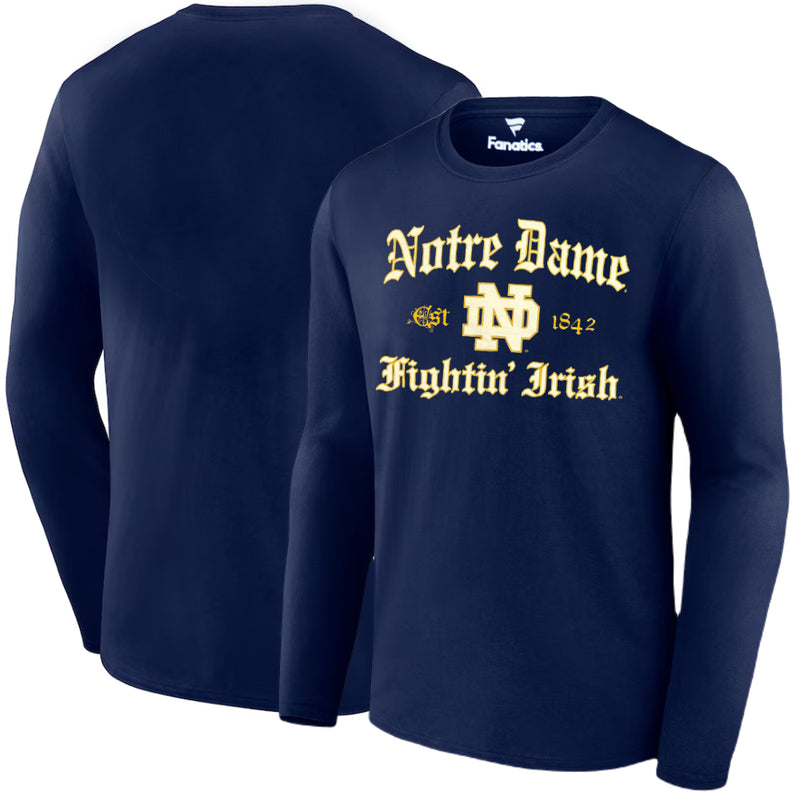 Notre Dame Fighting Irish - Est 1842 Navy Long Sleeve