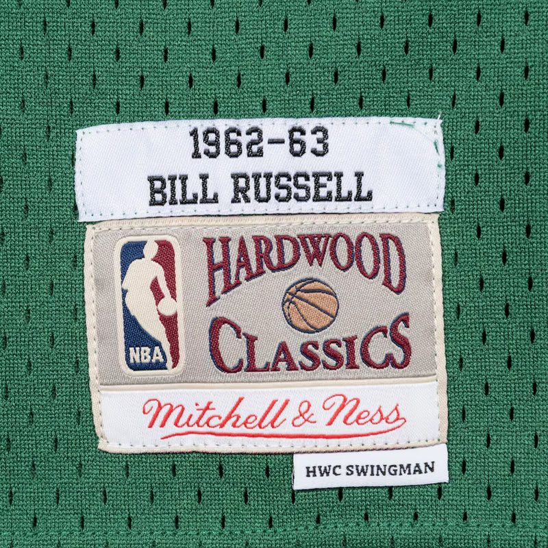 Boston Celtics - Bill Russell Kelly 1962/63 Swingman Jersey