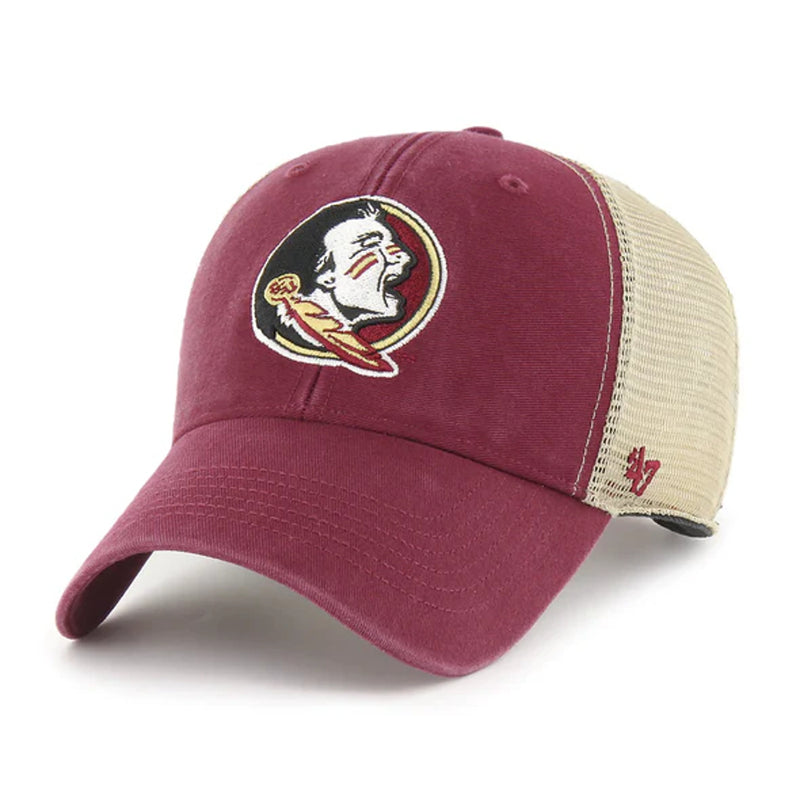 Florida State Seminoles - Cardinal Flagship Wash MVP Hat, 47 Brand