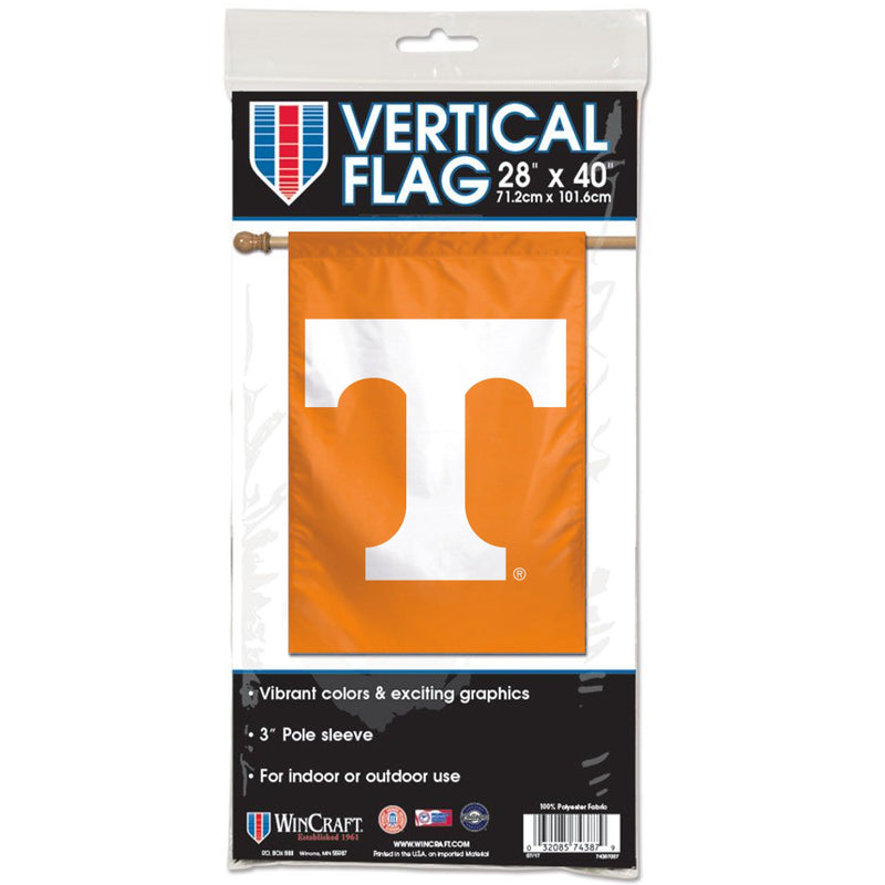 Tennessee Volunteers Logo Vertical Flag 28" x 40" Flag