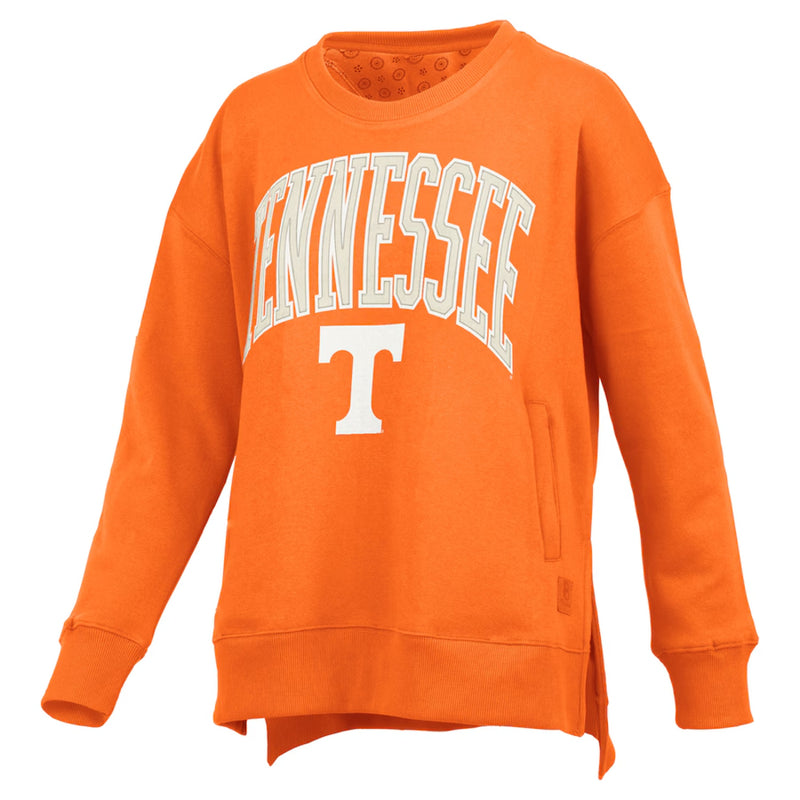 Tennessee Volunteers "Venice" - Long-Sleeve Crew-Neck Side Pocket Hilo Fleece