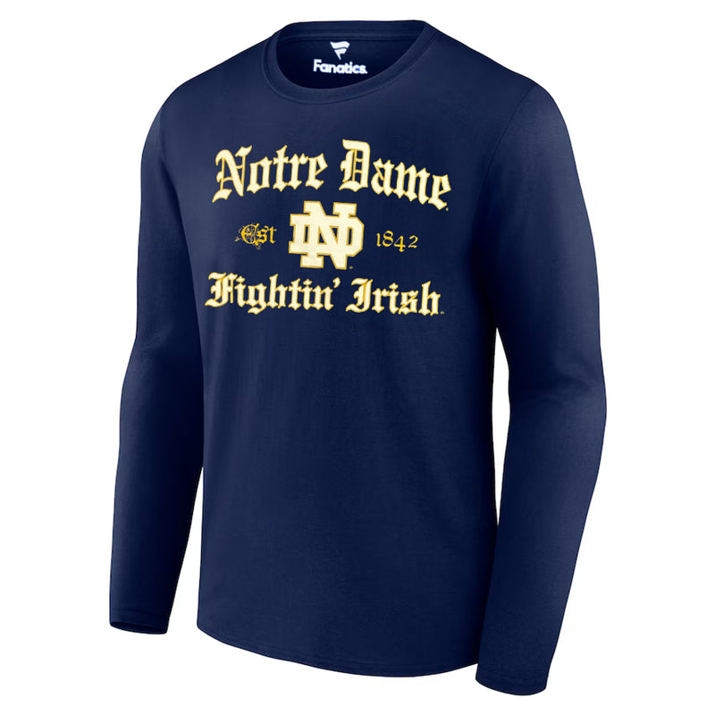 Notre Dame Fighting Irish - Est 1842 Navy Long Sleeve