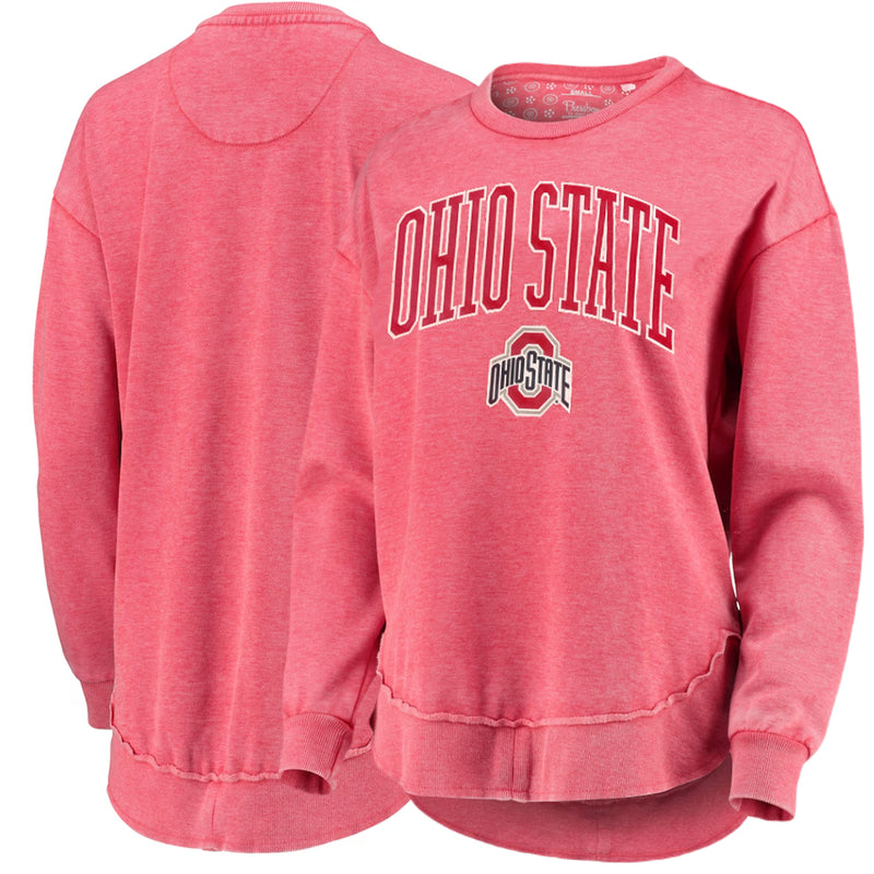 Ohio State "New Zealand" -  Crew-Neck Rounded Bottom Vintage Fleece LongSleeve