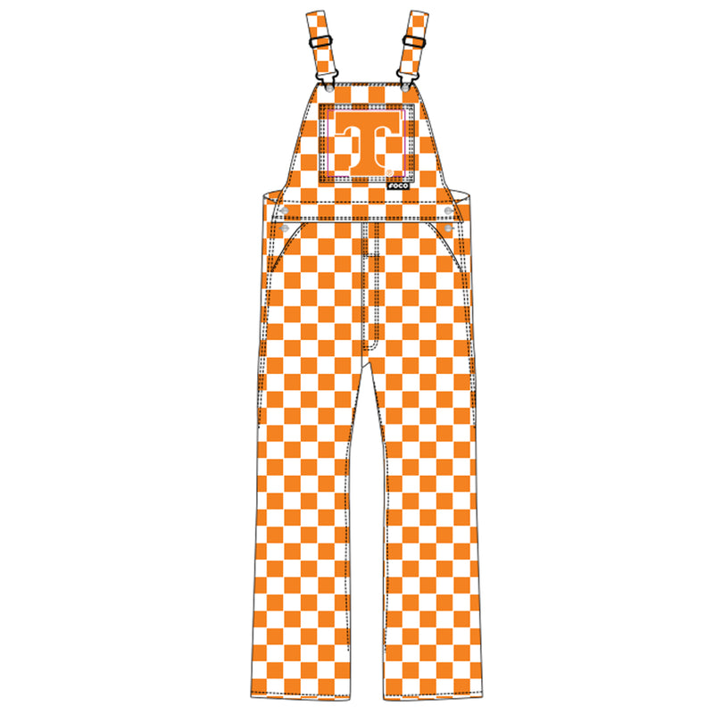 Tennessee Volunteers Buffalo Plaid Bib Overall