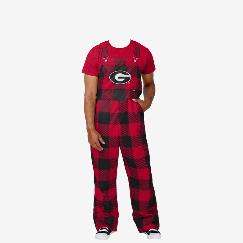 Georgia Bulldogs Buffalo Plaid Overall