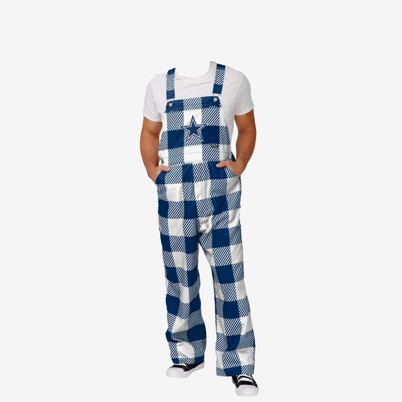 Dallas Cowboys Buffalo Plaid Bib Overall