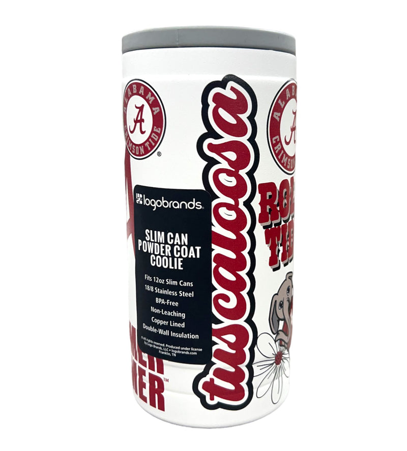 Alabama Crimson Tide - Native Powdercoat 12oz Slim Can Coolie