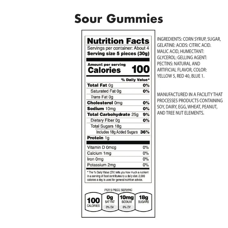 Georgia Bulldogs Sour Gummies