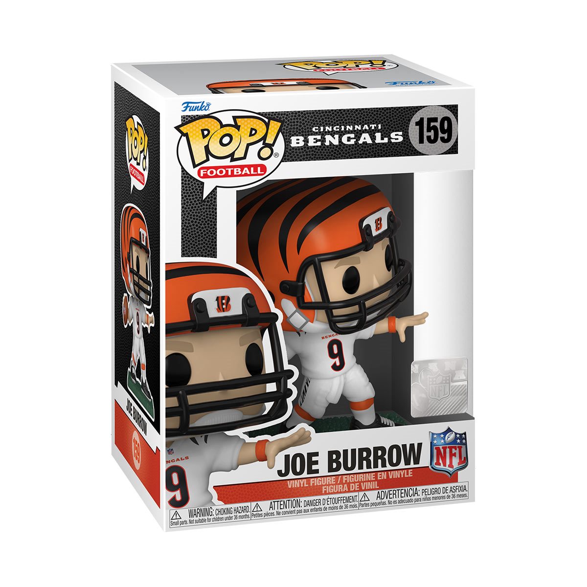 Funko POP! Bengals Joe Burrow (Away Uniform) Vinyl Figure